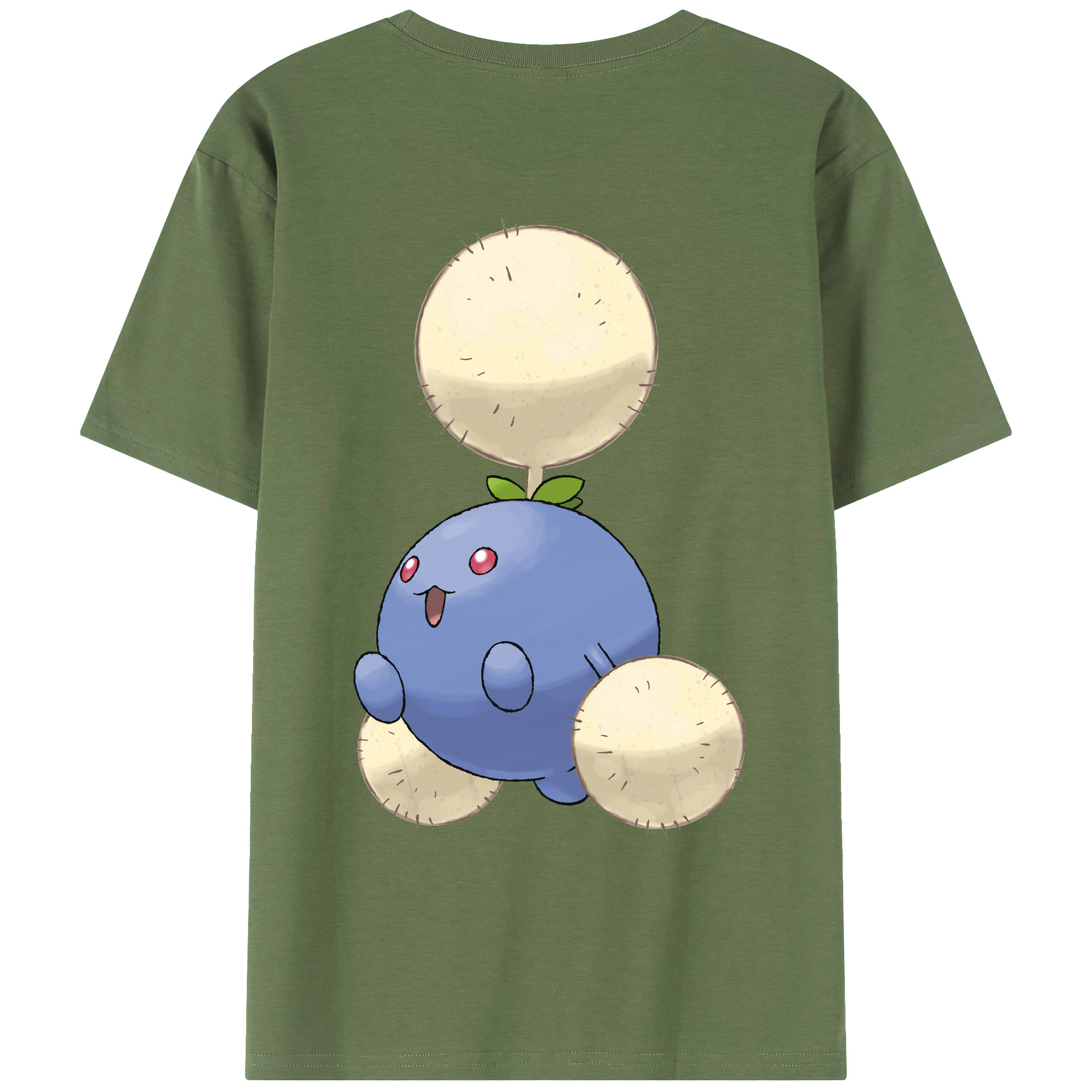 （画像用） ポケットモンスター Pokémon 綿100％ メンズ半袖Tシャツ（バックプリント） 通気性